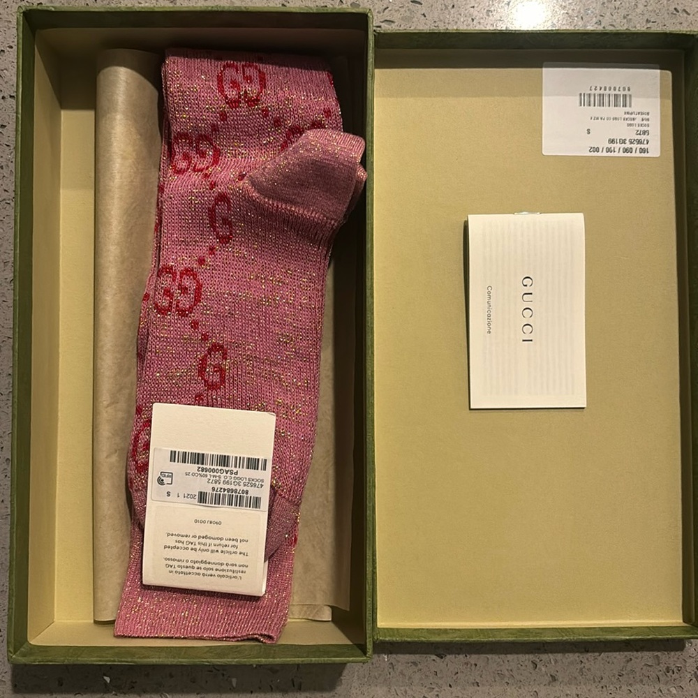 Gucci Cotton GG Socks 'Roseate/ Pink'